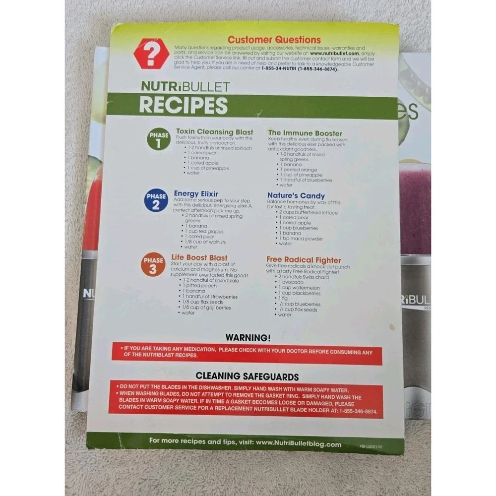 Nutribullet:‎ Life Changing Recipes Hardcover Book / CMW